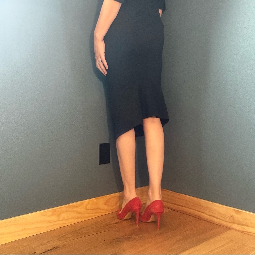 Luca Venturini Made in Italy Elegant Timeless Black Dress size US8/Eur44 - Picture 9 of 17